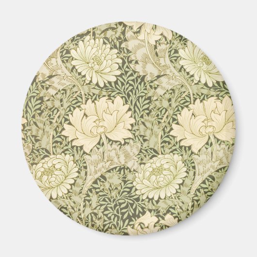 Chrysanthemum Blume Pattern (von William Morris) Magnet (Vorne)