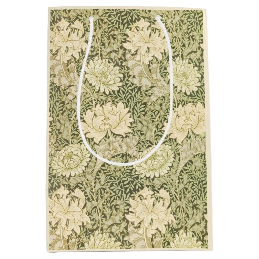 Chrysanthemum Blume Pattern (von William Morris) Mittlere Geschenktüte (Vorderseite)