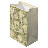 Chrysanthemum Blume Pattern (von William Morris) Mittlere Geschenktüte (Rückseite Schrägansicht)
