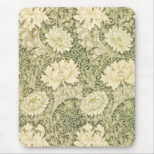 Chrysanthemum Blume Pattern (von William Morris) Mousepad (Vorne)