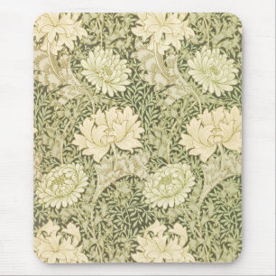 Chrysanthemum Blume Pattern (von William Morris) Mousepad