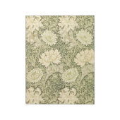 Chrysanthemum Blume Pattern (von William Morris) Notizblock (Rotiert)