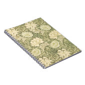 Chrysanthemum Blume Pattern (von William Morris) Notizblock (Rechte Seite)
