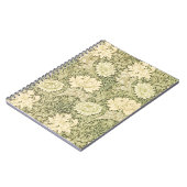 Chrysanthemum Blume Pattern (von William Morris) Notizblock (Linke Seite)