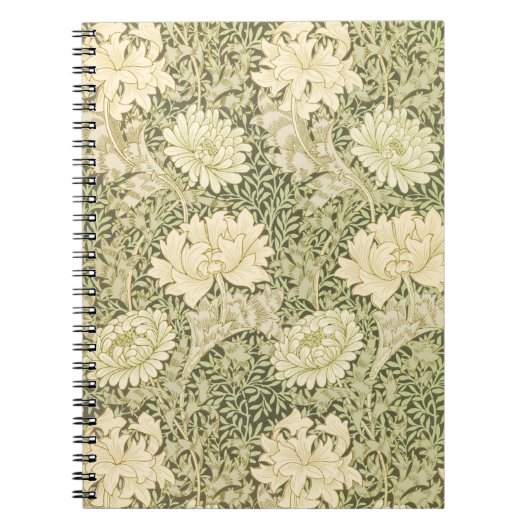 Chrysanthemum Blume Pattern (von William Morris) Notizblock (Vorderseite)