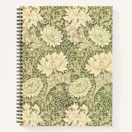 Chrysanthemum Blume Pattern (von William Morris) Notizblock (Vorderseite)
