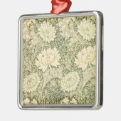 Chrysanthemum Blume Pattern (von William Morris) Ornament Aus Metall (Links)