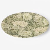 Chrysanthemum Blume Pattern (von William Morris) Pappteller (Schrägansicht)