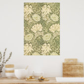 Chrysanthemum Blume Pattern (von William Morris) Poster (Küche)
