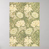 Chrysanthemum Blume Pattern (von William Morris) Poster (Vorne)