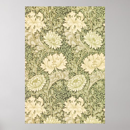 Chrysanthemum Blume Pattern (von William Morris) Poster (Vorne)