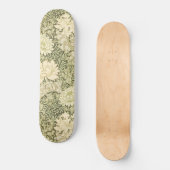 Chrysanthemum Blume Pattern (von William Morris) Skateboard (Vorderseite)