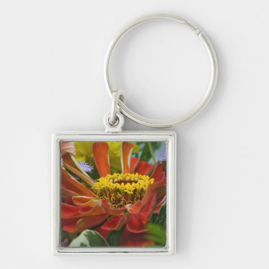 Chrysanthemum-Blume Schlüsselanhänger (Vorne)