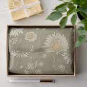 Chrysanthemum-Blume Vintages ephemeres Muster Seidenpapier (Geschenk)
