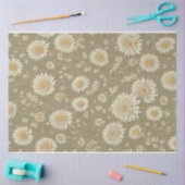 Chrysanthemum-Blume Vintages ephemeres Muster Seidenpapier (Basteln)