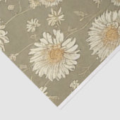 Chrysanthemum-Blume Vintages ephemeres Muster Seidenpapier (Ausschnitt)