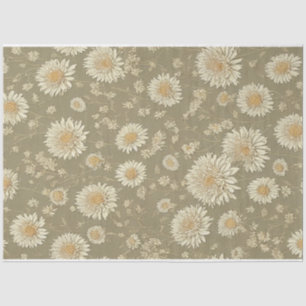 Chrysanthemum-Blume Vintages ephemeres Muster Seidenpapier