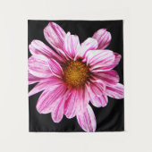 Chrysanthemum Blume wtcnm Wandteppich (Vorderseite)