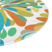 Chrysanthemum Bold farbenfroh Schneidebrett (Ecke)