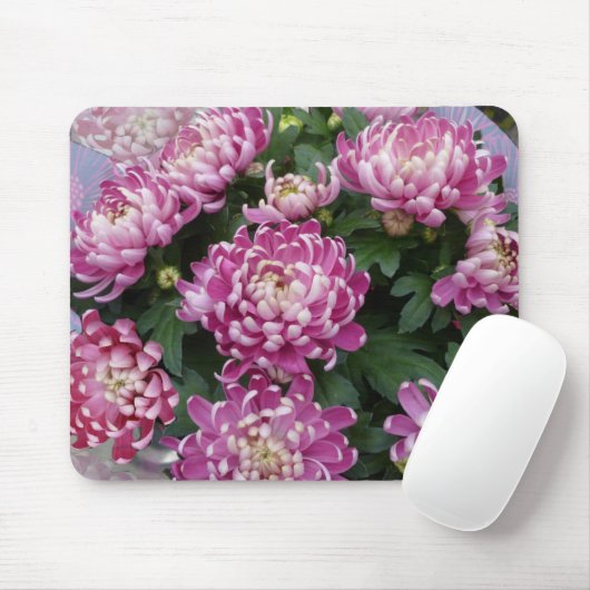 Chrysanthemum Bouquet Mousepad (Mit Mouse)