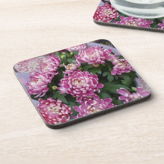 Chrysanthemum Bouquet Untersetzer (Linke Seite)