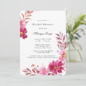 Chrysanthemum-Brautparty Einladung (Stehend Vorderseite)