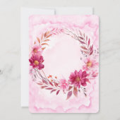 Chrysanthemum-Brautparty Einladung (Rückseite)