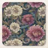 Chrysanthemum Coaster Rechteckiger Pappuntersetzer (Vorderseite)