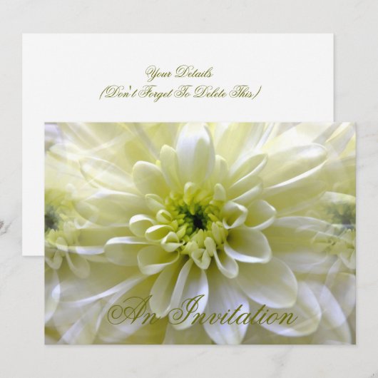 CHRYSANTHEMUM EINLADUNG (Vorne/Hinten)