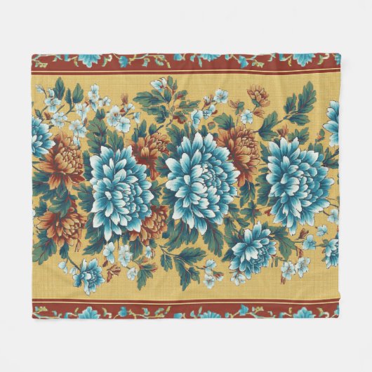 Chrysanthemum Elegy Fleecedecke (Vorderseite (Horizontal))