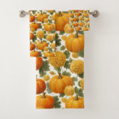 Chrysanthemum Fall Design Badhandtuch Set (Insitu)