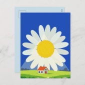 Chrysanthemum Feiertagspostkarte (Vorne/Hinten)