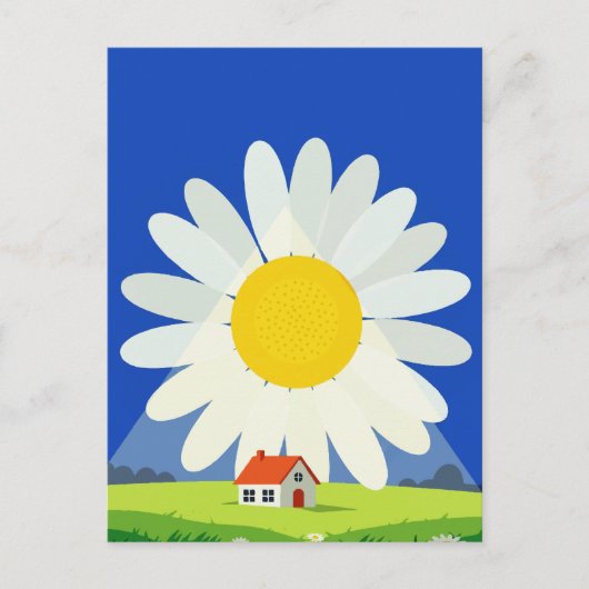 Chrysanthemum Feiertagspostkarte (Vorderseite)