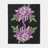 Chrysanthemum Fleecedecke (Vorderseite)