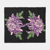 Chrysanthemum Fleecedecke (Vorderseite (Horizontal))