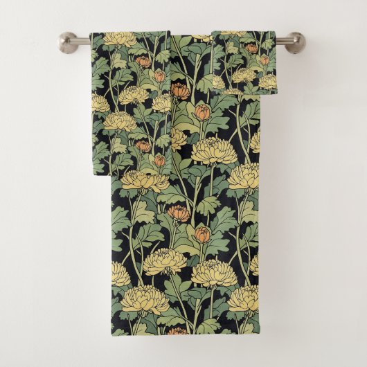 Chrysanthemum Floral Badhandtuch Set (Insitu)
