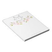 Chrysanthemum Garden Cat Notepad Notizblock (angewinkelt)