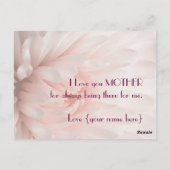 Chrysanthemum - Glücklicher Muttertag individuell Postkarte (Rückseite)