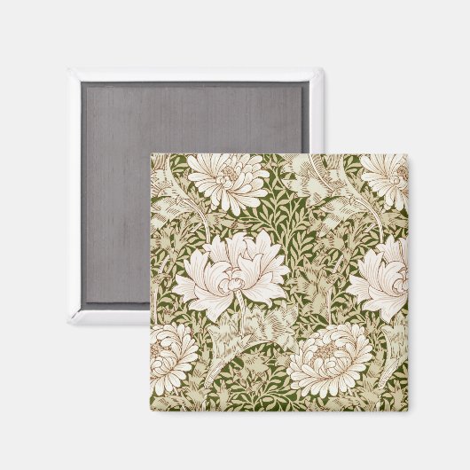 Chrysanthemum Gold, William Morris Magnet (Vorderseite/Rückseite)