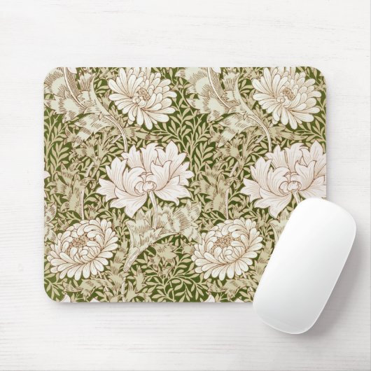Chrysanthemum Gold, William Morris Mousepad (Mit Mouse)