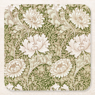 Chrysanthemum Gold, William Morris Rechteckiger Pappuntersetzer
