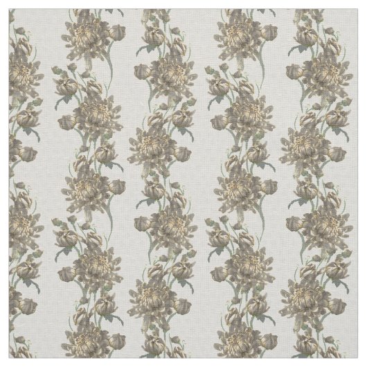 Chrysanthemum Gray Stoff (Muster)