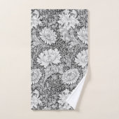 Chrysanthemum Gray, William Morris Badhandtuch Set (Handtuch)