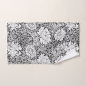 Chrysanthemum Gray, William Morris Badhandtuch Set (Handtuch)