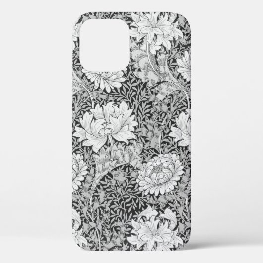 Chrysanthemum Gray, William Morris Case-Mate iPhone Hülle (Rückseite)