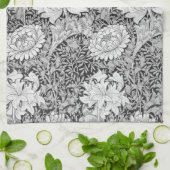 Chrysanthemum Gray, William Morris Geschirrtuch (Gefaltet)