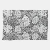 Chrysanthemum Gray, William Morris Geschirrtuch (Horizontal)