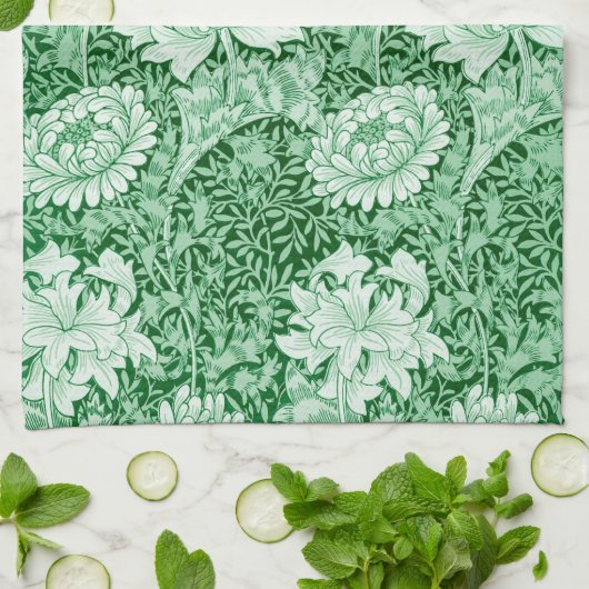 Chrysanthemum Green, Geschirrtuch (Gefaltet)