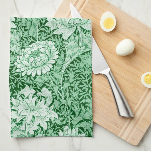 Chrysanthemum Green, Geschirrtuch (Viertel Falte)