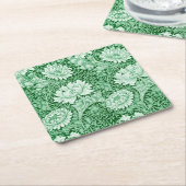 Chrysanthemum Green, Rechteckiger Pappuntersetzer (angewinkelt)